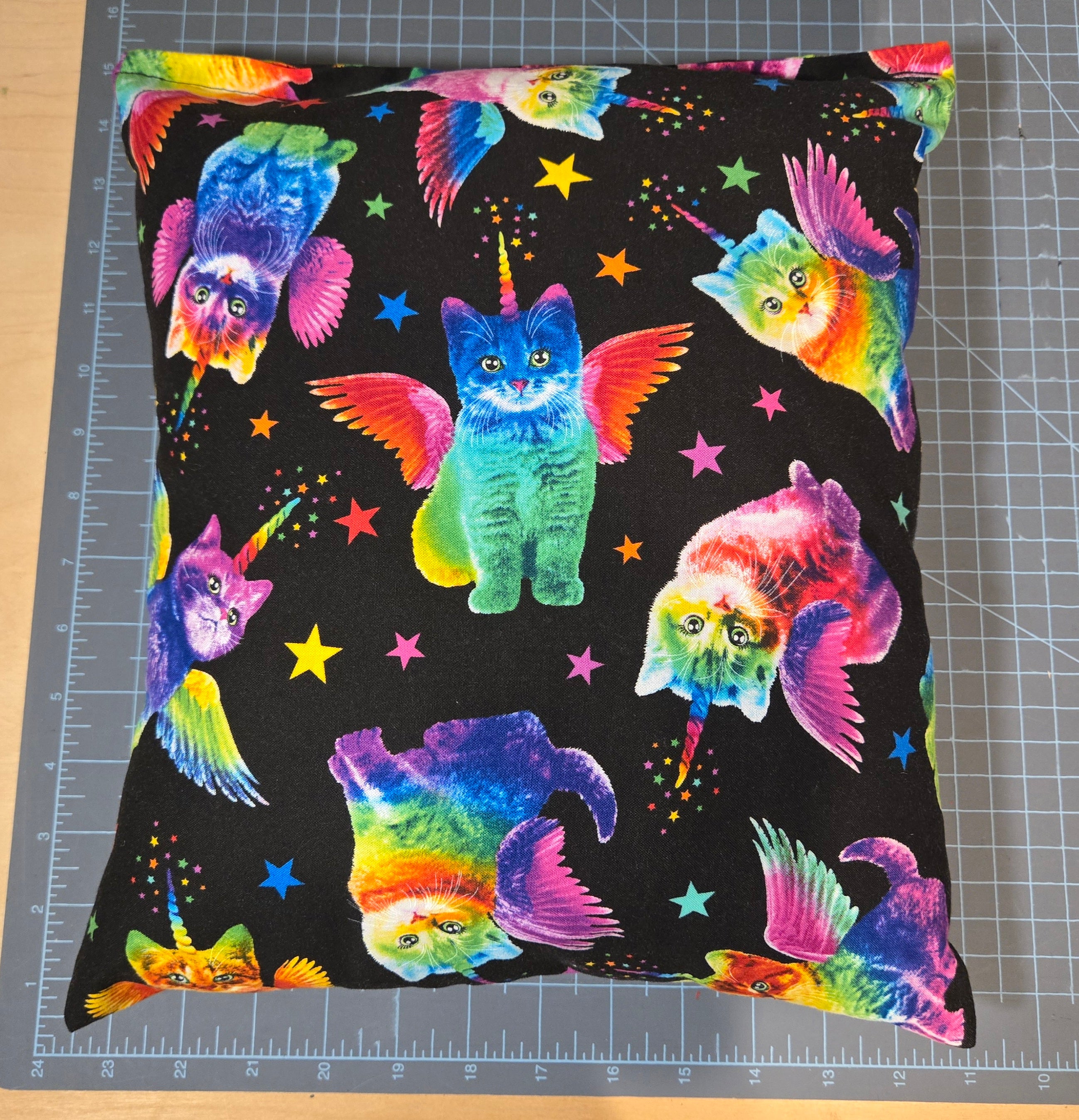 Rainbow Unicorn Cat Pillow