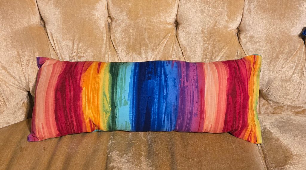 Rainbow Stripe Pillow