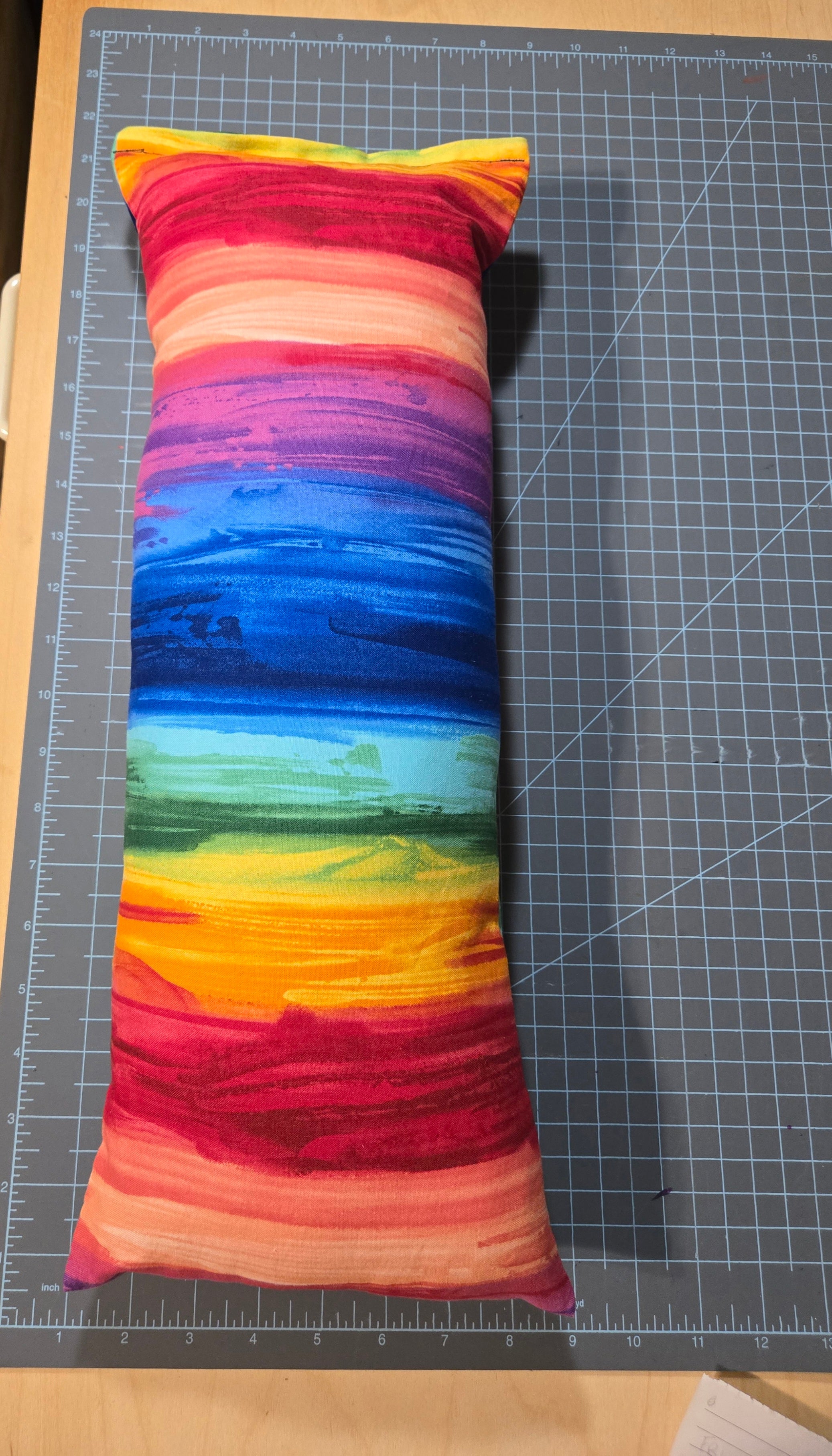 Rainbow Stripe Pillow
