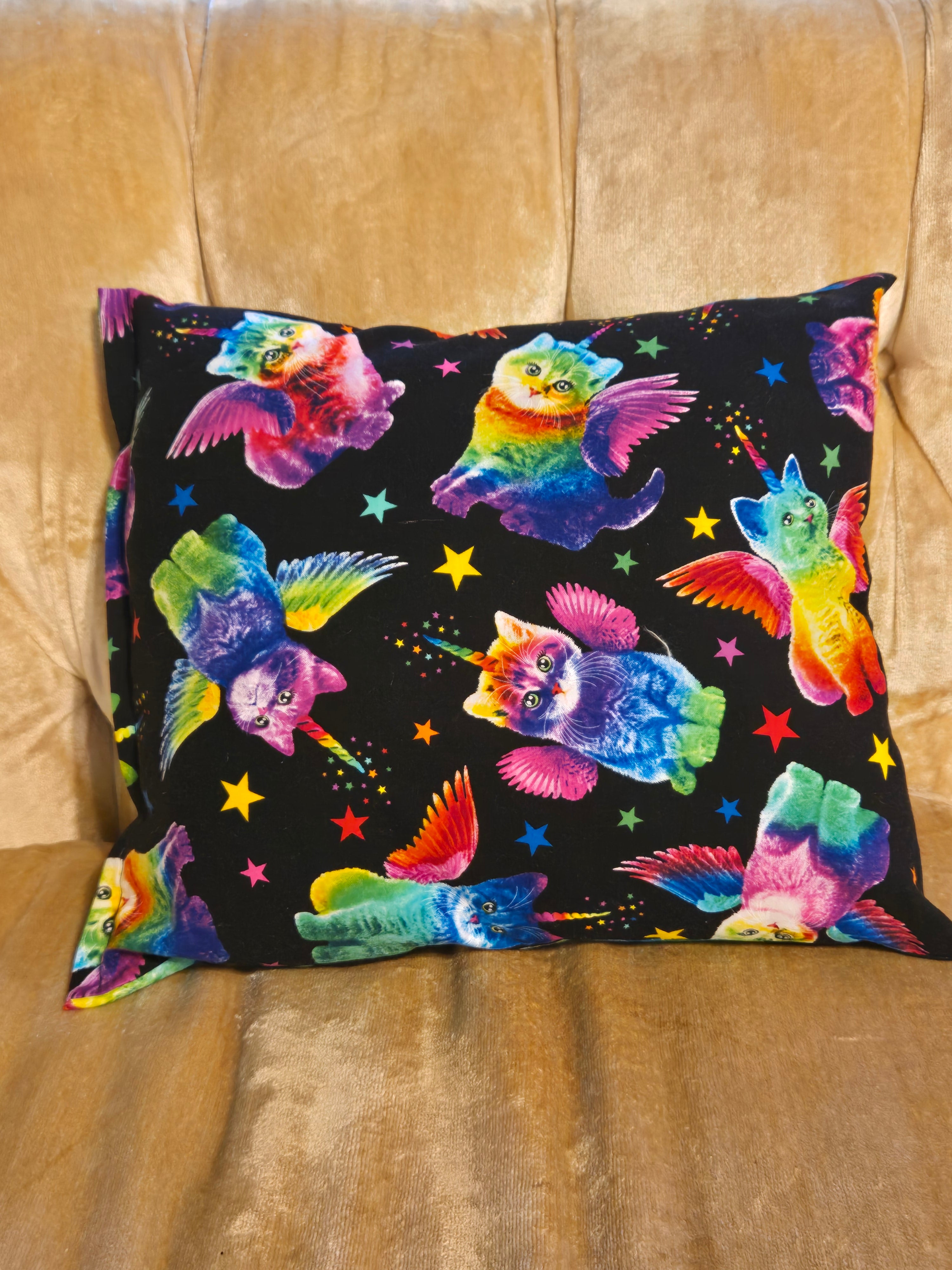 Rainbow Unicorn Cat Pillow