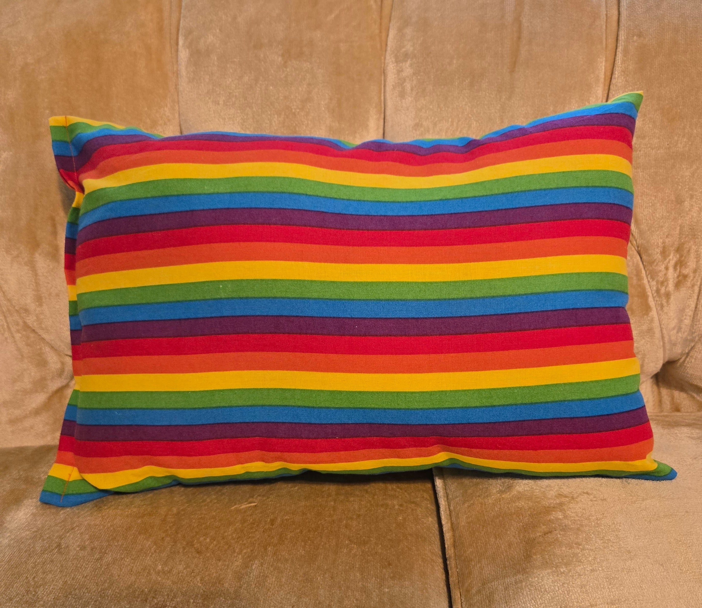 Bold Rainbow Pillow