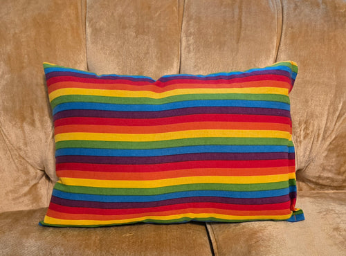 Bold Rainbow Pillow
